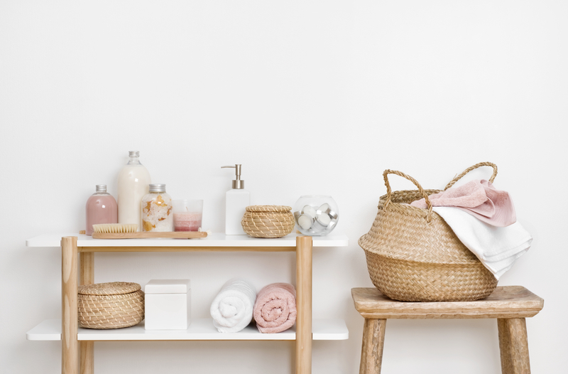 natuurlijke accessoires in de badkamer