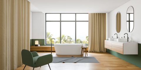 Groen in de badkamer