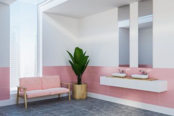 Roze badkamer