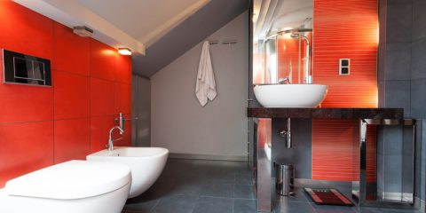 kleur in de badkamer