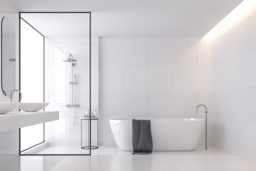 schakelmateriaal in de badkamer