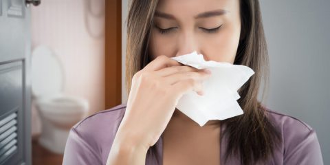 stank in de badkamer