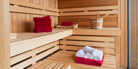sauna in badkamer